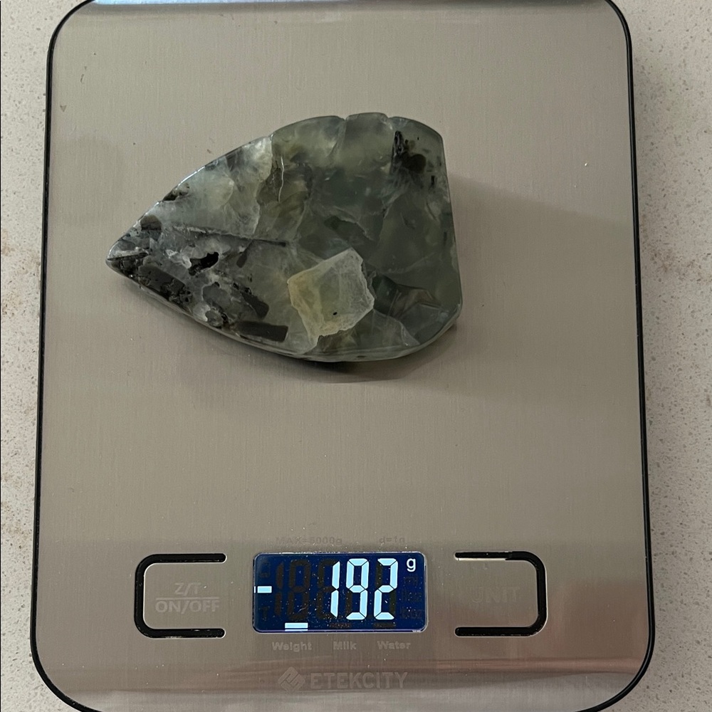 Green and Black Crystal Stone